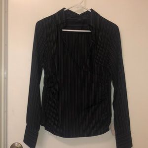 Express Design Studio Top w/Zipper on Left Side